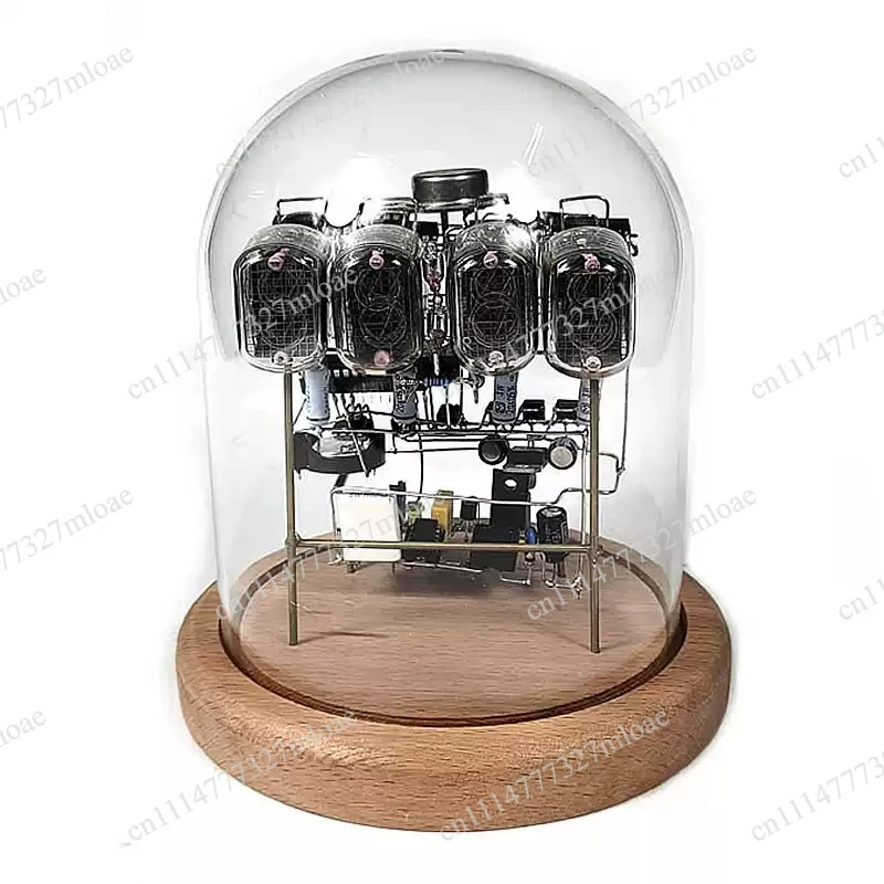 LED clock jewelry handmade circuit scaffolding IN12 clock retro cyberpunk desktop creative digital