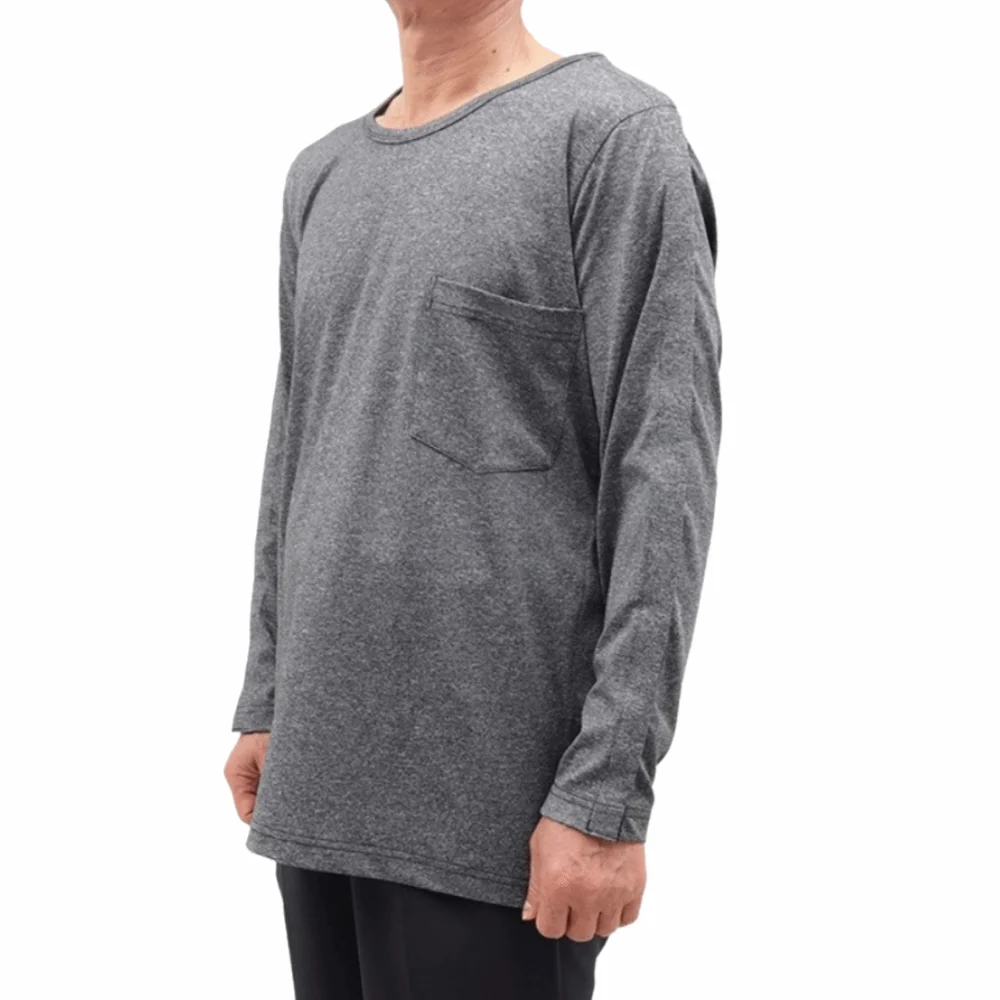 Convenient Bedridden Elderly Care Clothing Washable Skin-Friendly Tear Away Recovery T-Shirt Breathable Soft Patient Clothes