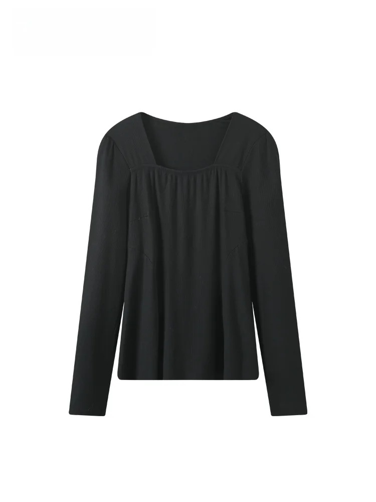 

Длинная футболка размера плюс, женская базовая футболка с мясным покрытием, утягивающий топ для осени и зимы, внутренняя одежда больших размеров