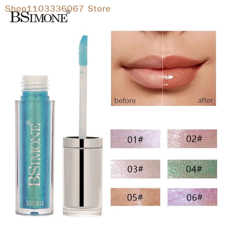 [MP] 1Pz BSIMONE Lucidalabbra Glitterato a Lunga Durata - Impermeabile, Idratante, Luminoso, Brillante, Rossetto Liquido per Trucco