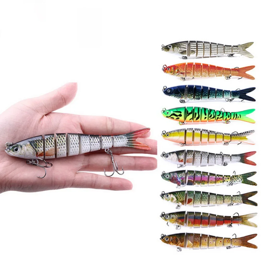 เหยื่อตกปลา Swimbait เหยื่อ Hard เหมือนจริง 137mm 27g Lure Treble Hook Multi Jointed Lures สําหรับปลาเทราท์เบสปลาคาร์พ Fishing Tackle