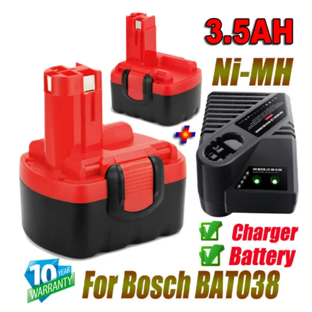 Bosch 도구용 NI-MH 배터리, Bosch BAT038 14.4V, AT140 BAT040 D70745 2607335273 BAT041 BAT159 2607335465, 3500mAh