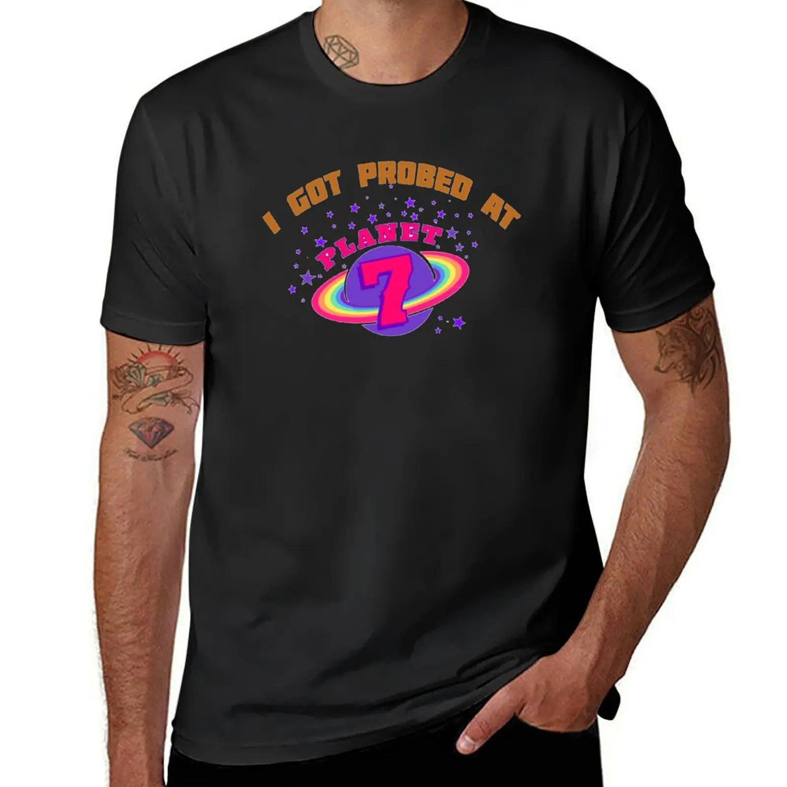 i got probed at planet 7 roswell new mexico T-Shirt quick drying animal prinfor boys mens graphic t-shirts anime