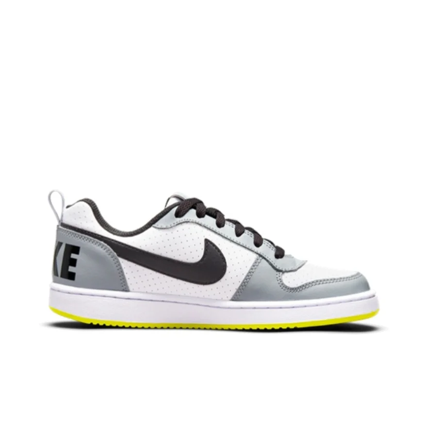 Nike Court Borough Low Fabric Synthetic Leather Sports and Leisure Wear resistant Low cut Children's Board Shoes for Women