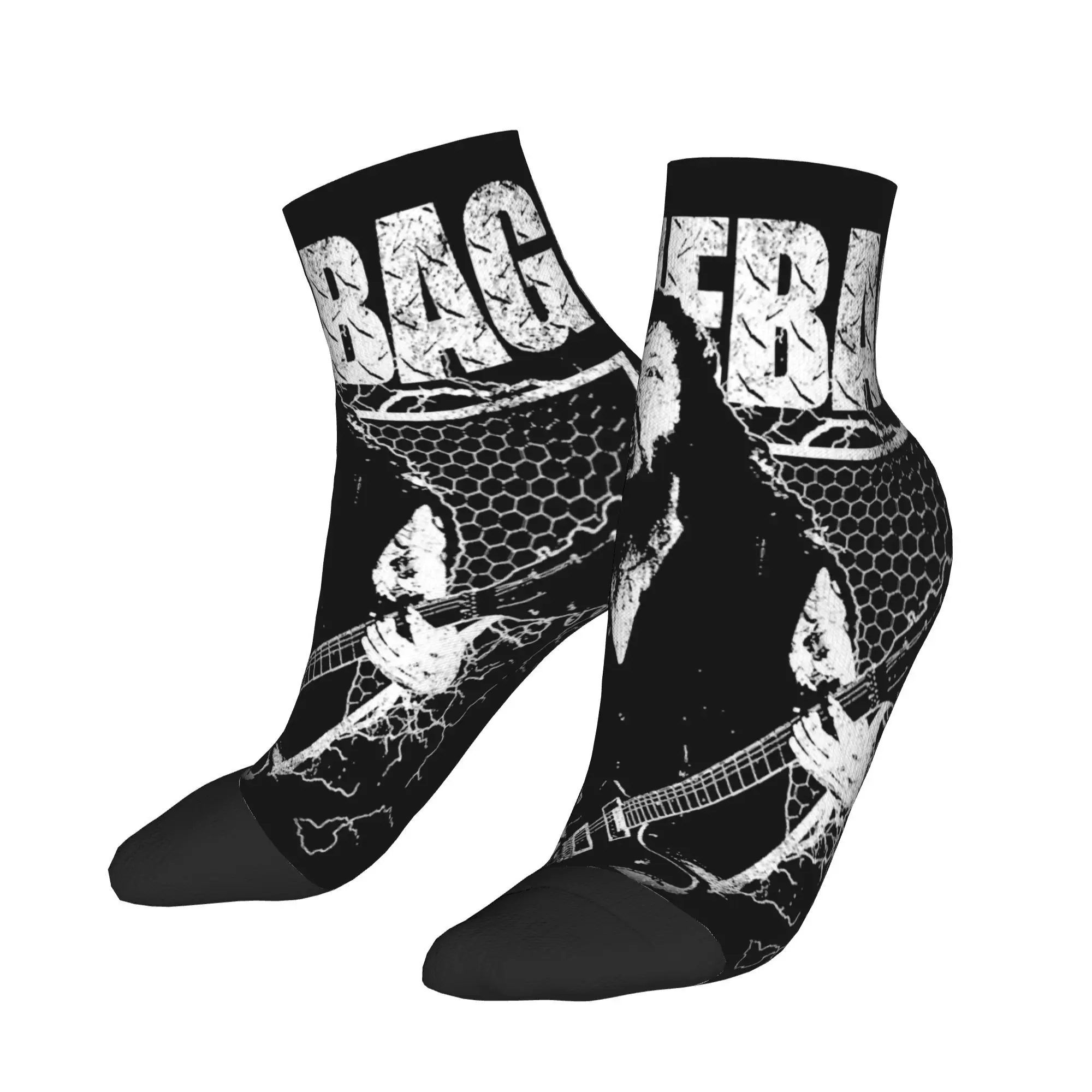 

Women Men Casual Socks Guitarist Metal Band Rock Music Pantera Non Slip Quality Sock Summer Korean Graphic Running Socks