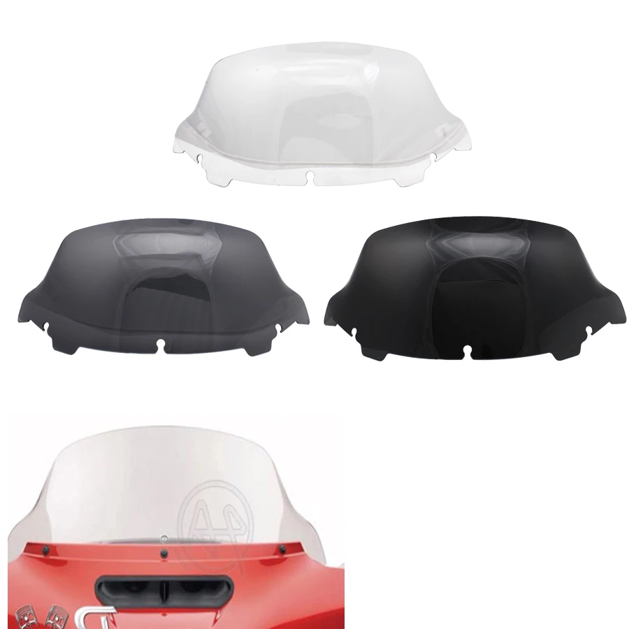 

3colors ABS Plastic Motorcycle 10" Windshield Fairing Windscreen For Harley Touring Electra Street Glide 2014-2019 2018