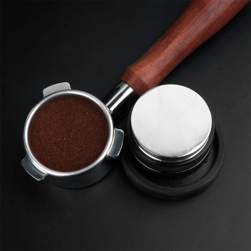 53/58mm Coffee Distributor Tamper Dual-Head 2 in 1 Coffee Leveler Tool Espresso Distribution Tool and Tamper Portafilter