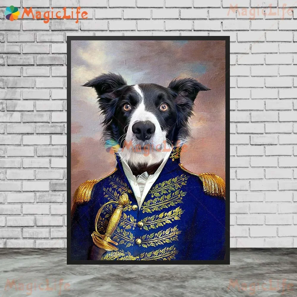 Custom Renaissance Dog Cat Animals Poster Wall Pictures For Living Room Posters Wall Art Canvas Painting Home Decor Unframed