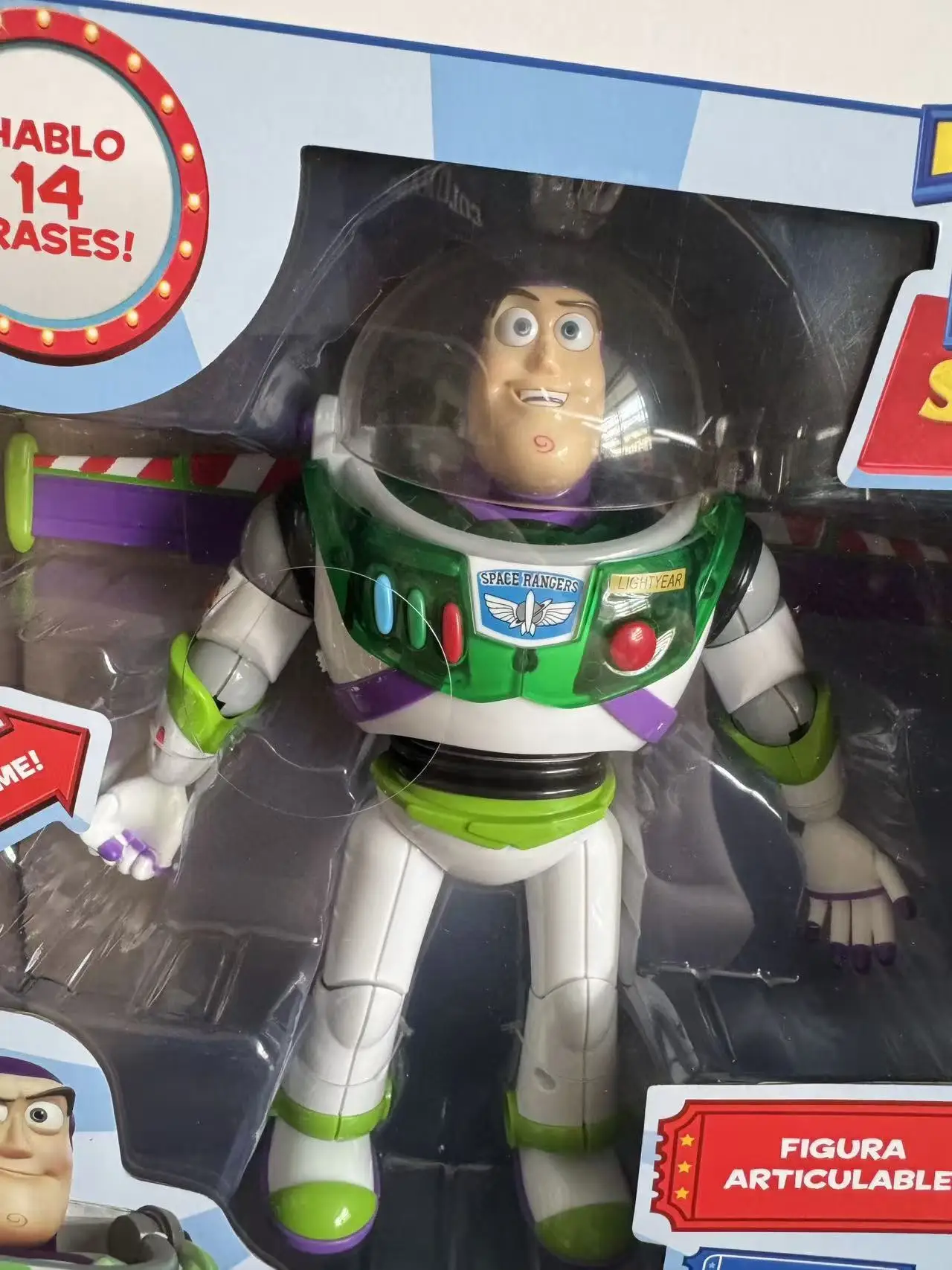 25CM 디즈니 픽사 토이 스토리 4 말하는 스페인어 버즈 라이트이어 우디 제시 인터랙티브 액션 피규어 장난감 크리스마스 선물