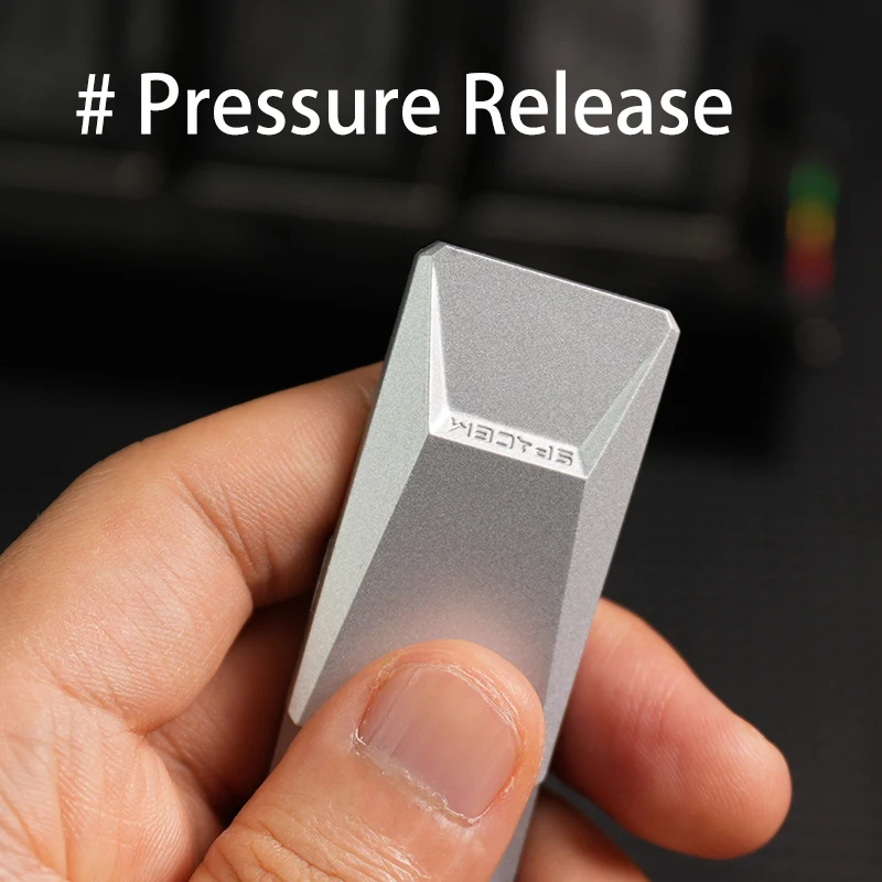 Anti-Anxiety Fidget Slider - ของเล่นบรรเทาความเครียดโลหะเรียบสําหรับผู้ใหญ่และเด็ก, เครื่องมือโฟกัสขนาดพกพาพร้อมคุณสมบัติ Glow Spinner