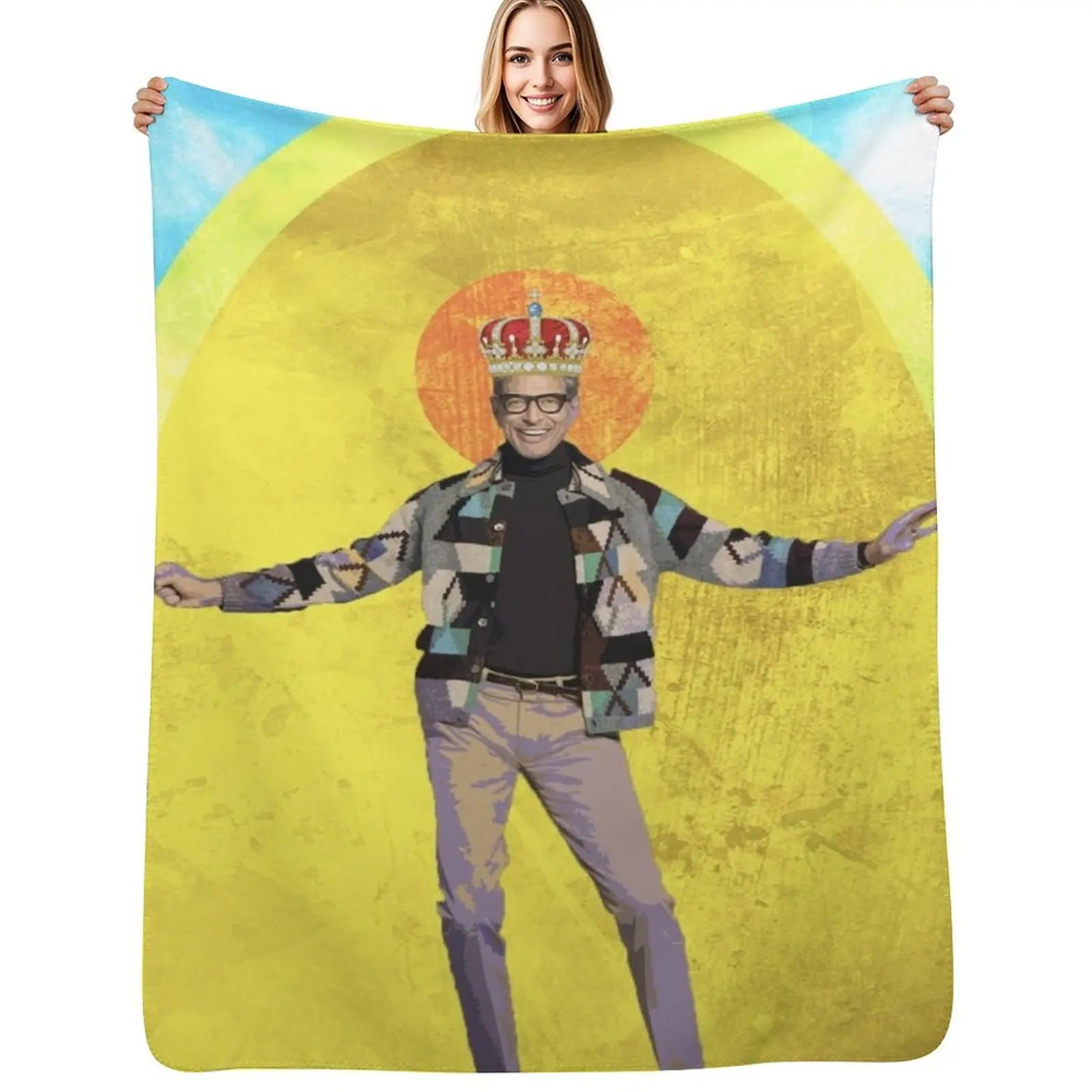 

Holy Jeff Goldblum Throw Blanket Summer Decoratives Luxury Throw for babies Blankets