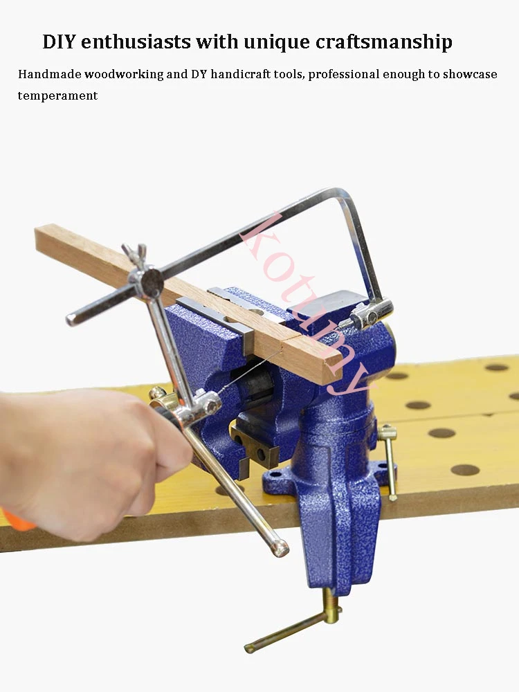 Multifunctional  Bench Vice Household Vise Clamp 360 Degree Rotating Adjustable Workbench Woodworking WorkBench