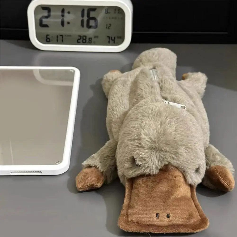 لطيف القطيفة القرش مقلمة طالب القرطاسية اللوازم المدرسية Kawaii دمية العودة إلى المدرسة حقيبة التخزين القلم حقيبة القرطاسية