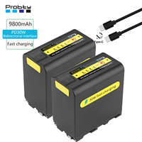 New NP-F970 NPF970 NP-F960 Battery with 30W PD Fast Charging LED Display for Sony  CCD-RV100 NP-F970 F960 F750 F550 Battery