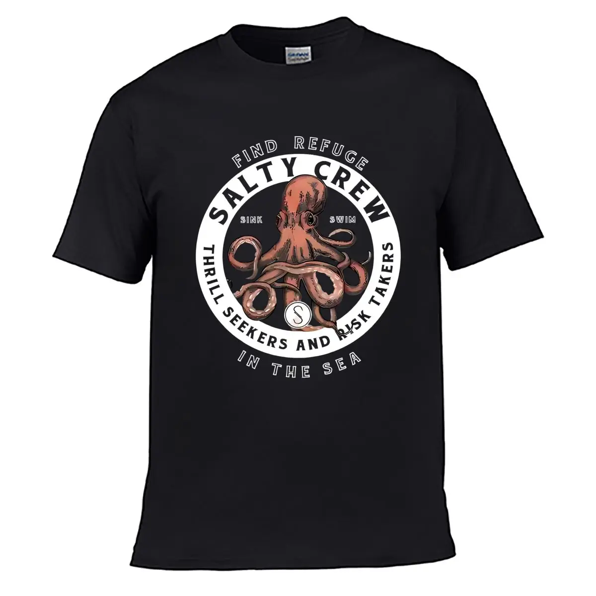 Vintage Octopus Sea Creature short-sleeved T-shirt