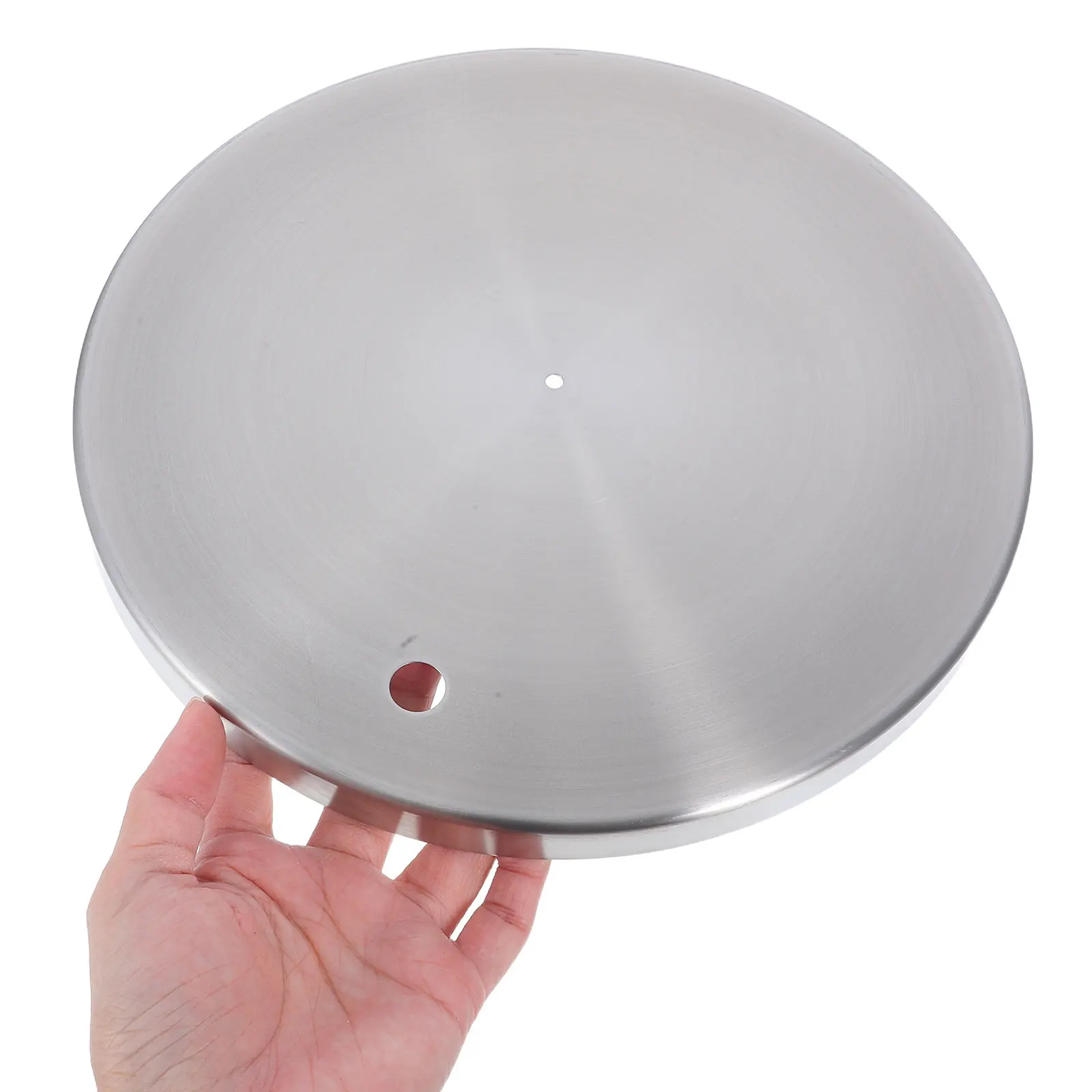 Stainless Steel Tea Bucket Cover 250Mm Easy Open Close Leakproof Design for Tea Dispenser Buckets Soup Containers Carafe