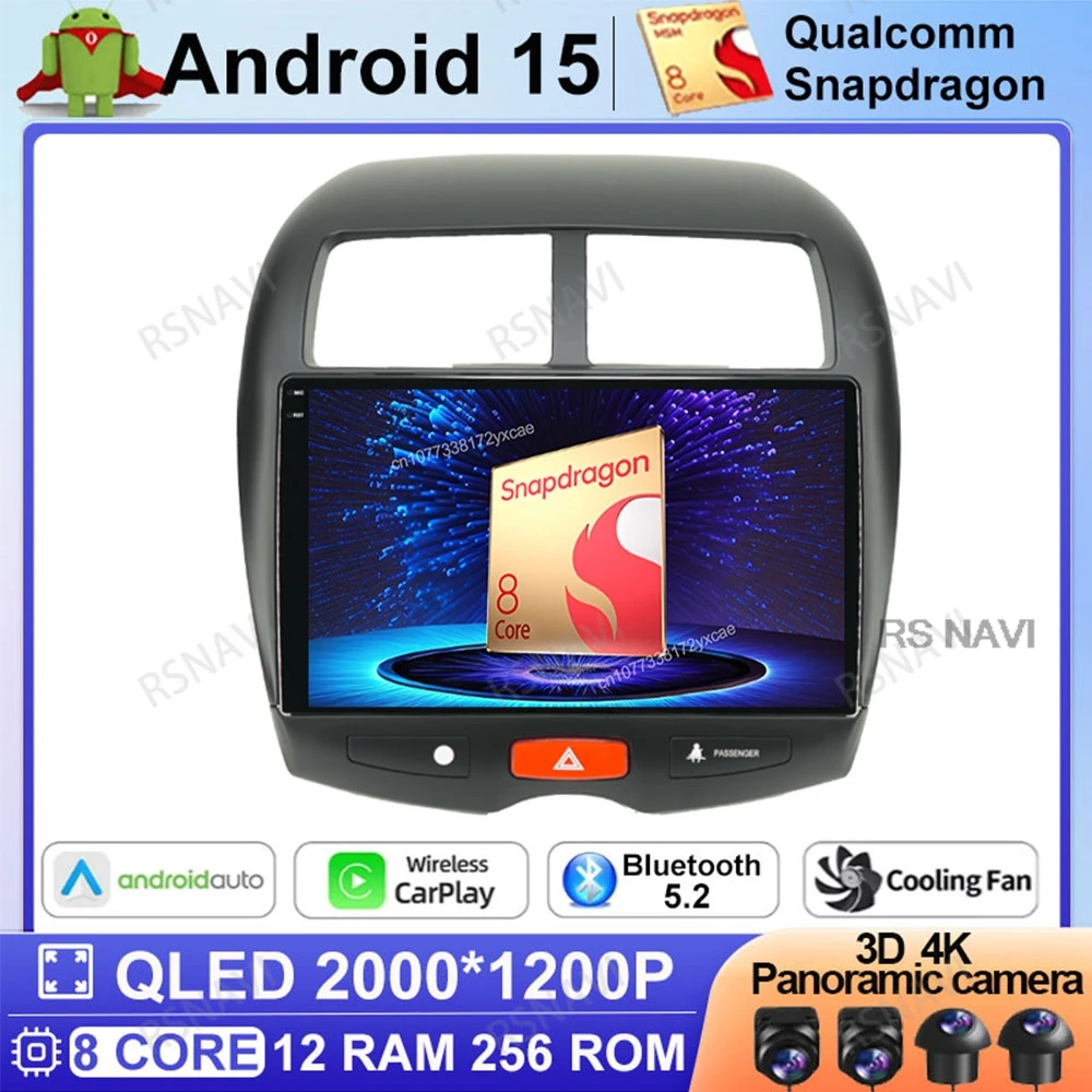 

Android 15 Car Radio For Mitsubishi ASX 1 2010 2011 2012-2016 DVD Navigation Stereo BT Head Unit DSP Qualcomm Viedo Player GPS