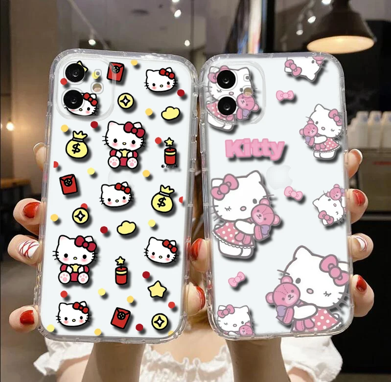 E37 Hello Kitty Soft Case for Moto G Play E20 E4 E40 E5 E6 E6S E7 Power Edge 20 Lite Pro G200 G30 G4 G52 G42