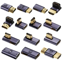 Hdmi-互換性のあるエクステンダーアダプター,90度オス-メスコンバーター,4k,120hz,uhd2.1,PS4,ps5,hdtv,ラップトップモニター用