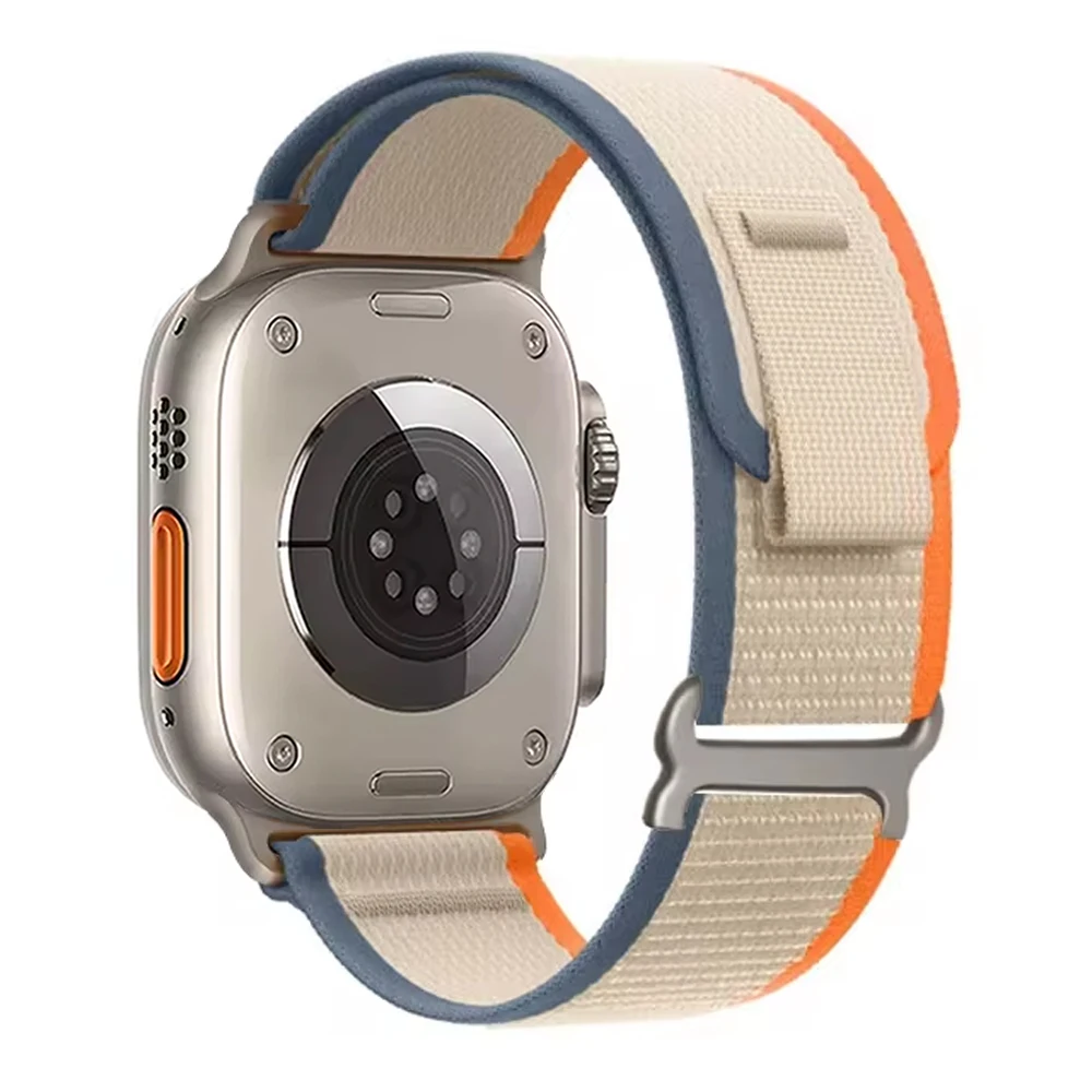 Trail Loop for Apple Watch Ultra 2 Band 44mm 45mm 49mm 40mm 41mm 42mm nylon sport bracelet correa series 10 9 8 7 6 5 4 se Strap