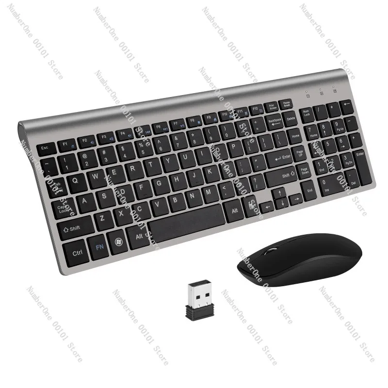 2.4G keyboard and mouse, wireless keyboard and mouse set, scissor feet, ultra-thin silent ergonomic number keys