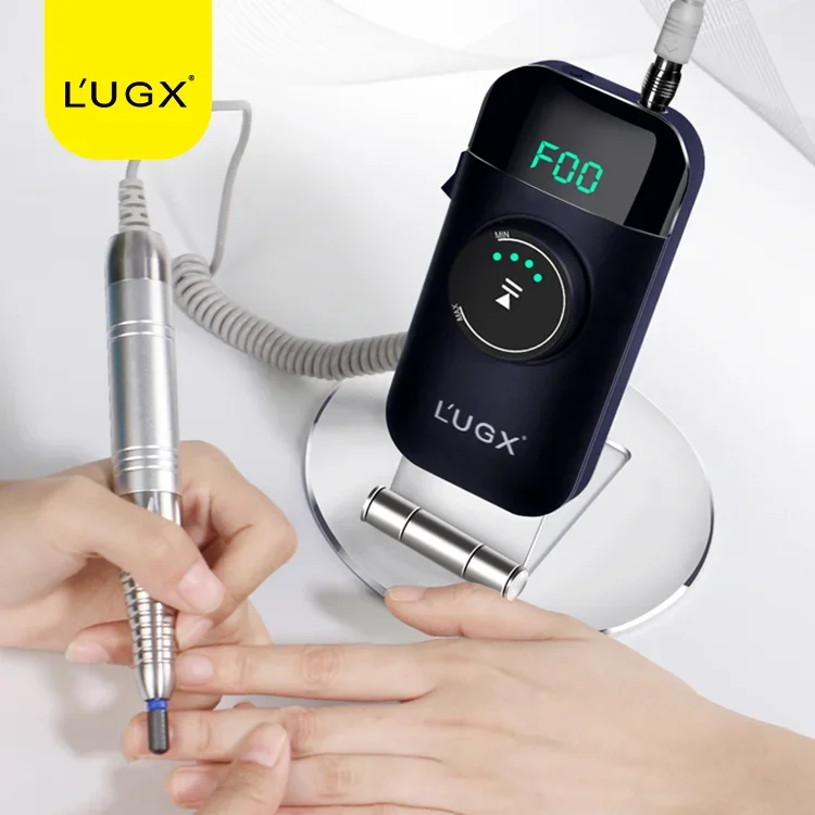 LUGX Exclusive Agency 35000rpm Nail Drill Machine Cordless Brushless Portable Electric Rechargeable 35 Professional Nail Drill