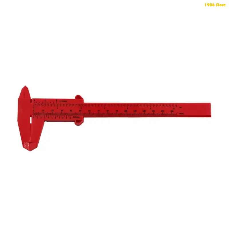 U1JB Student Friendly Plastic Caliper 150mm Length Double Measurement System With Easy to Read Vernier Scale