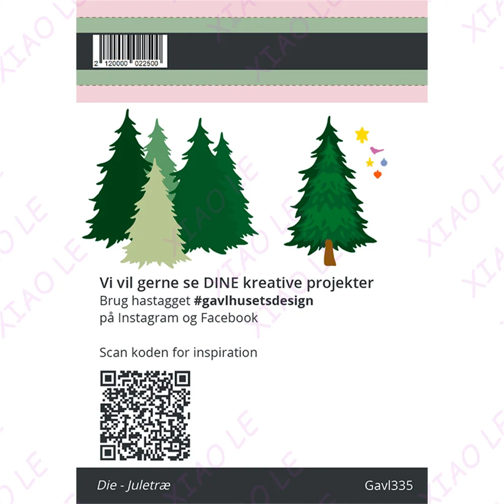 

Christmas Tree Tags with Decorations Sentiments Metal Cutting Dies Scrapbooking Make Photo Album Card Diy Paper Embossing
