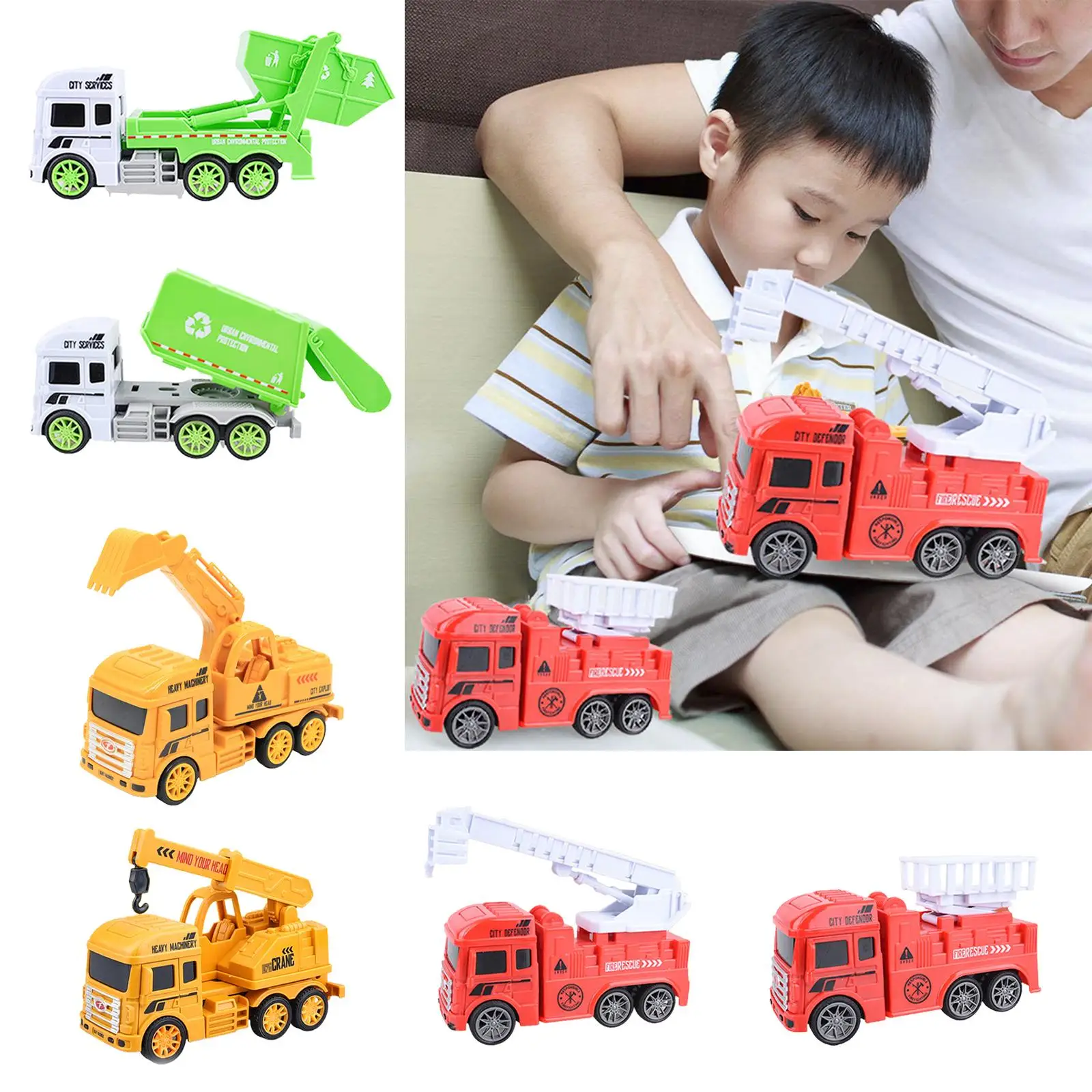 Véhicules de construction pour enfants, jouets de camion, véhicule jouet pour garçons et filles