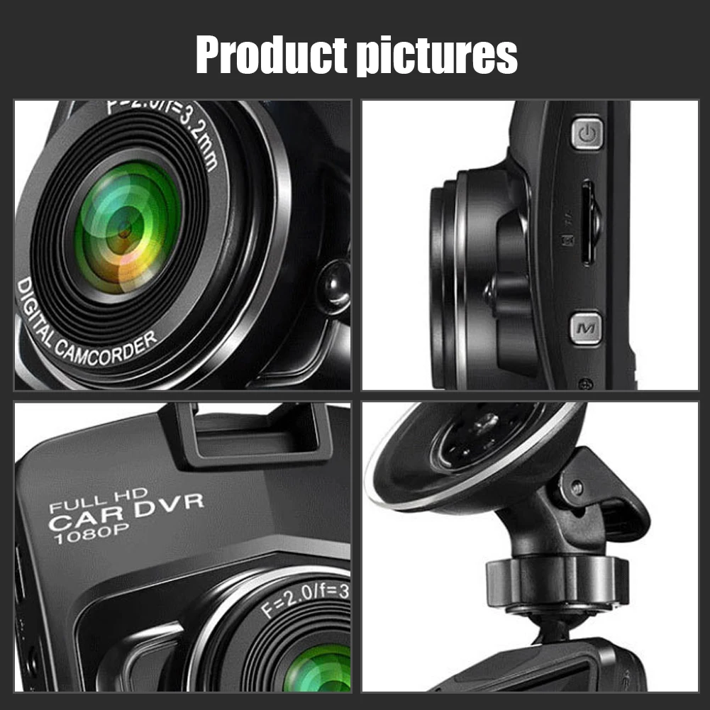 Universal Car Dash Cam 1080P Car DVR Driving Recorder 2.2