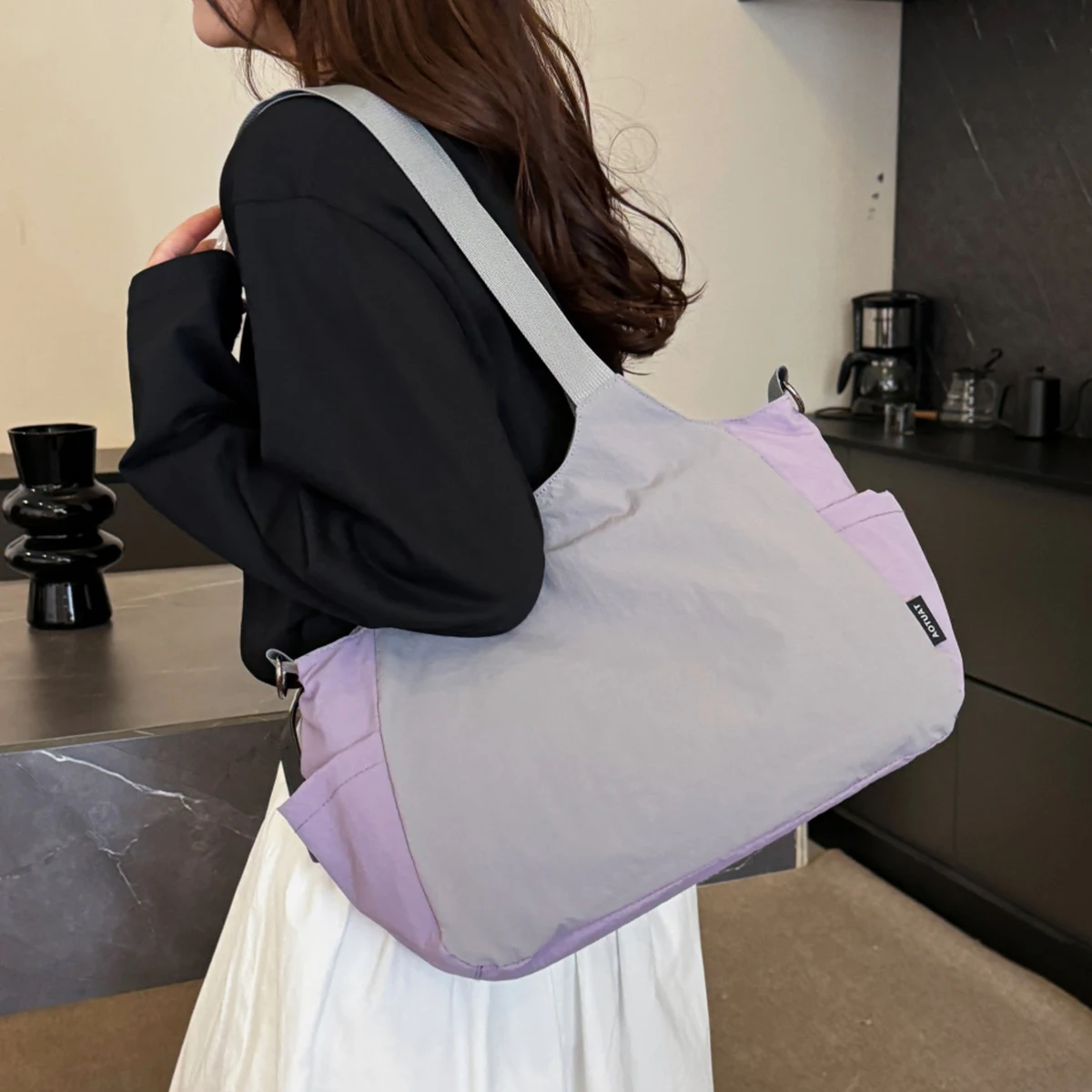 

Высококачественная сумка через плечо нишевого дизайна, сумка в ленивом стиле для поездок на работу, большая вместительная сумка для студенток, учащиеся в классе