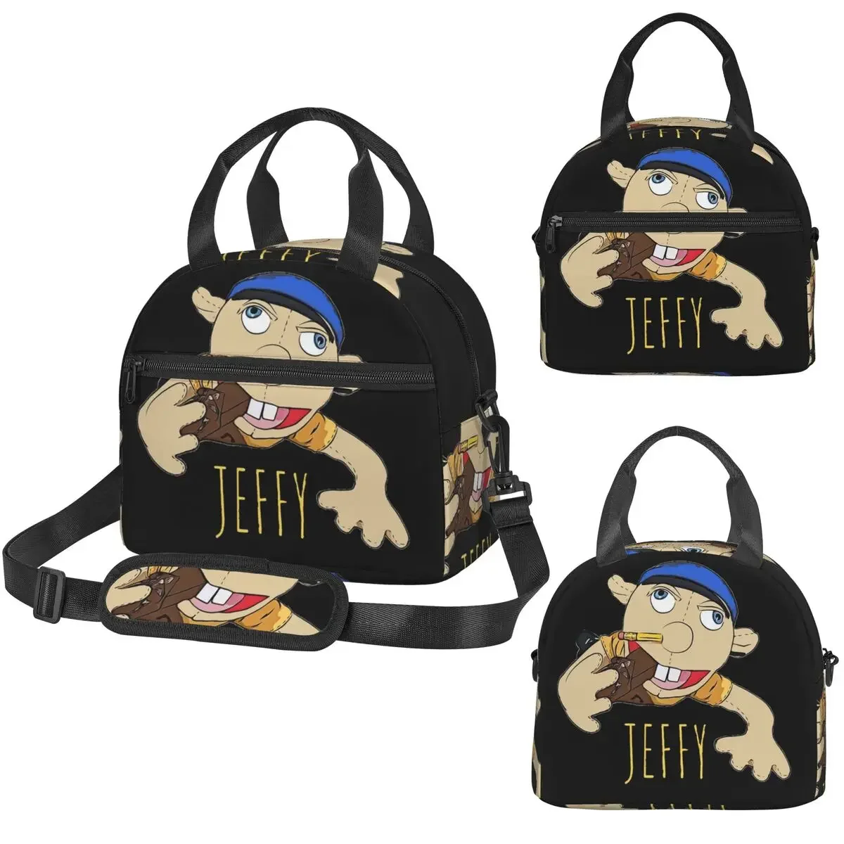 Jeffy, el títere, ¡muy vendido! Bolsa Térmica para Almuerzo, Aislada, a Prueba de Fugas, para Mujeres y Niños, Lonchera Térmica