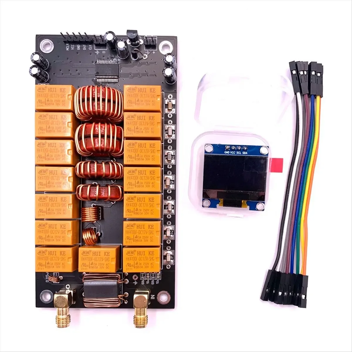 VivaA72Z Antenna Tuner Board Motherboard With Screen Finished Version DIY Antenna Kits Tester Electronic Components ATU‑100 400M
