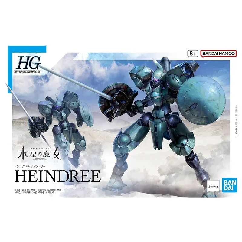 BANDAI ORIGINAL GUNDAM HG CRYSTAL WITCH 16 CFP-010 HEINDRY Anime Action Figures Toys For Boys GiftCollectible Model Ornaments