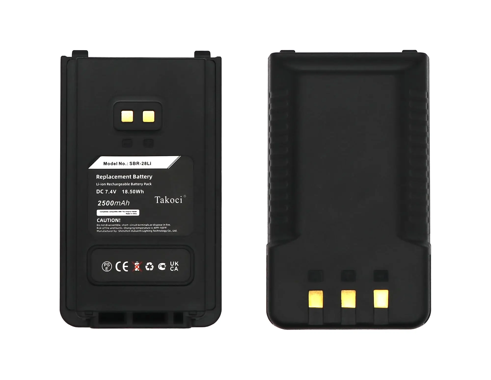 Replacement Battery for YAESU  FT-25E, FT-4VE, FT-4VR, FT-4VX, FT-4XE, FT-4XR, FT-65E, FTA-250L SBR-25LI, SBR-26LI, SBR-28