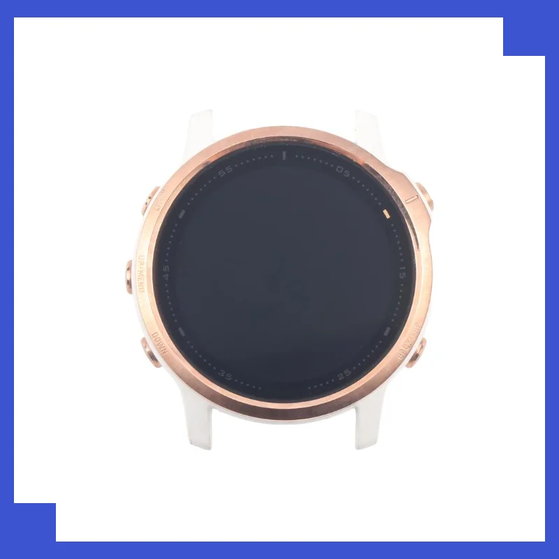 42mm LCD Display Screen For GARMIN Fenix 6S Front Cover Case LCD Panel Assembly Digitizer Repair Part Replacement