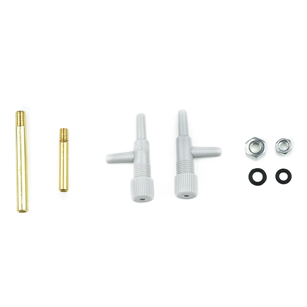 

1set Motorcycle Carb Carburettor Vacuum Balancer Gauge With Hose Kit 2 Cylinder 2/4*Threaded Brass Carb Extensions