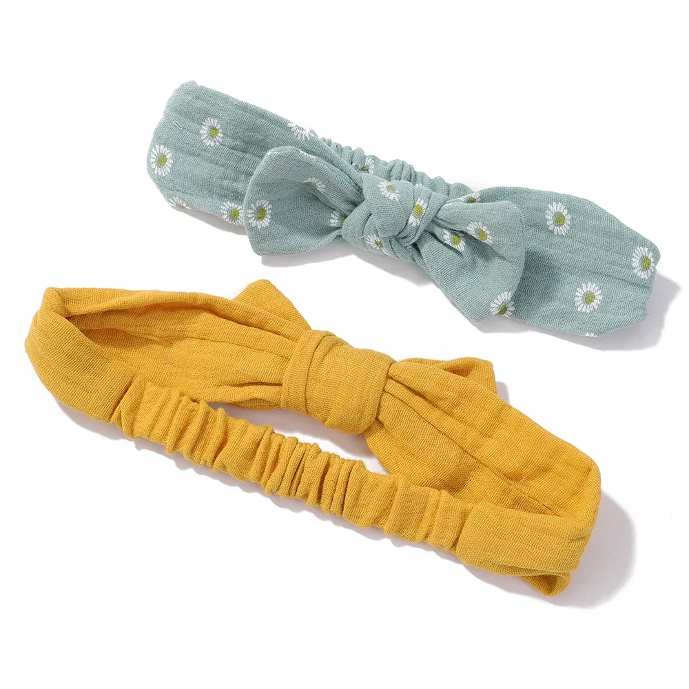 2/3pcs/set Girls Headband Set Bow Knot Head Wrap Bandage Kids Toddlers Headwear Hair Band Infant Baby Newborn Hair Accessories