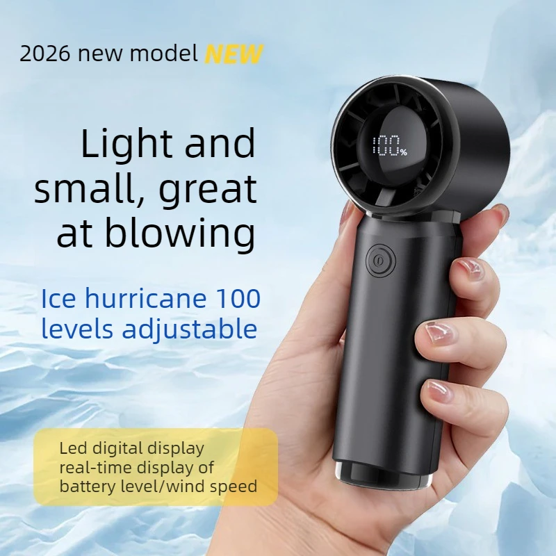 3000mAh Handheld Fan 100 Speeds Portable Mini Fan Rechargeable Battery Operated Personal Cooling Fan for Travel Office Outdoor