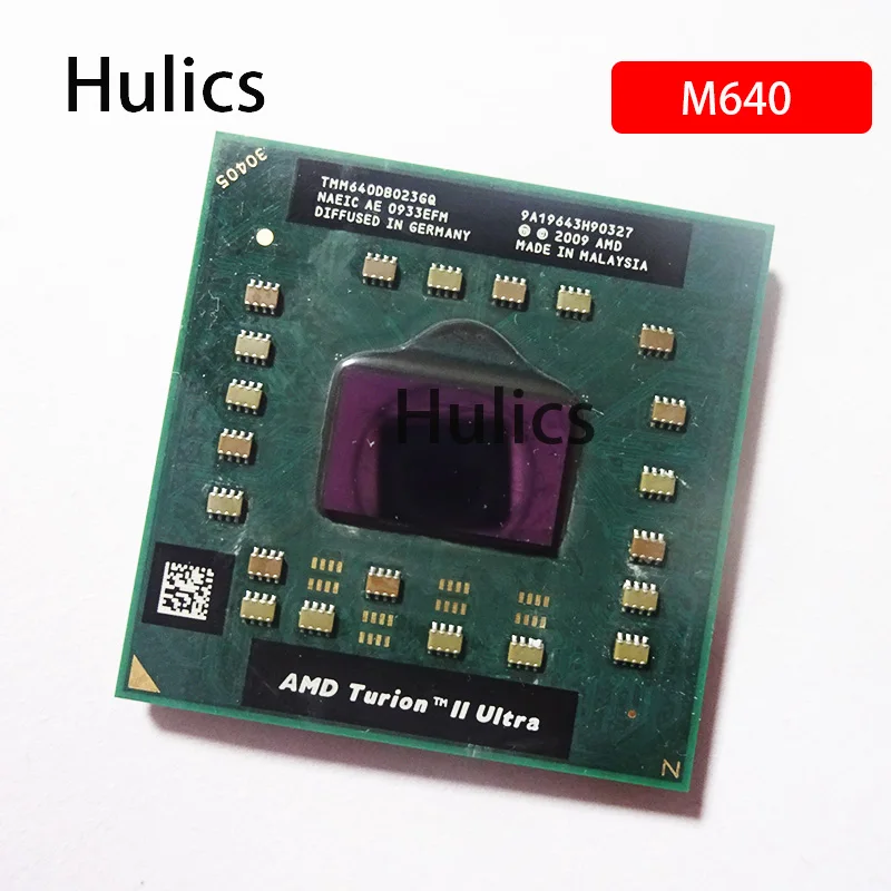 Hulics Used AMD Turion II Ultra Dual-Core Mobile M640 2.6 GHz  Dual-Thread CPU Processor TMM640DBO23GQ Free Soft Pa