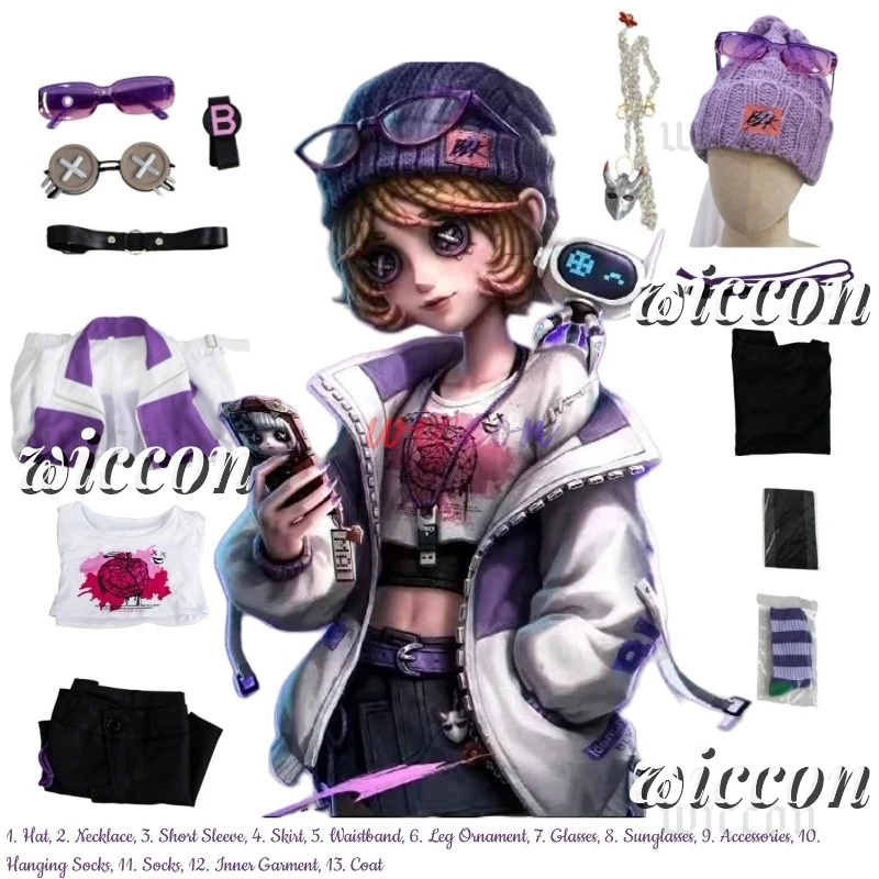 Jeu identité V Tracy Reznik mécanicien Cosplay Costume perruque chapeau BLK Tracy uniforme Halloween carnaval fête jeu de rôle vêtements