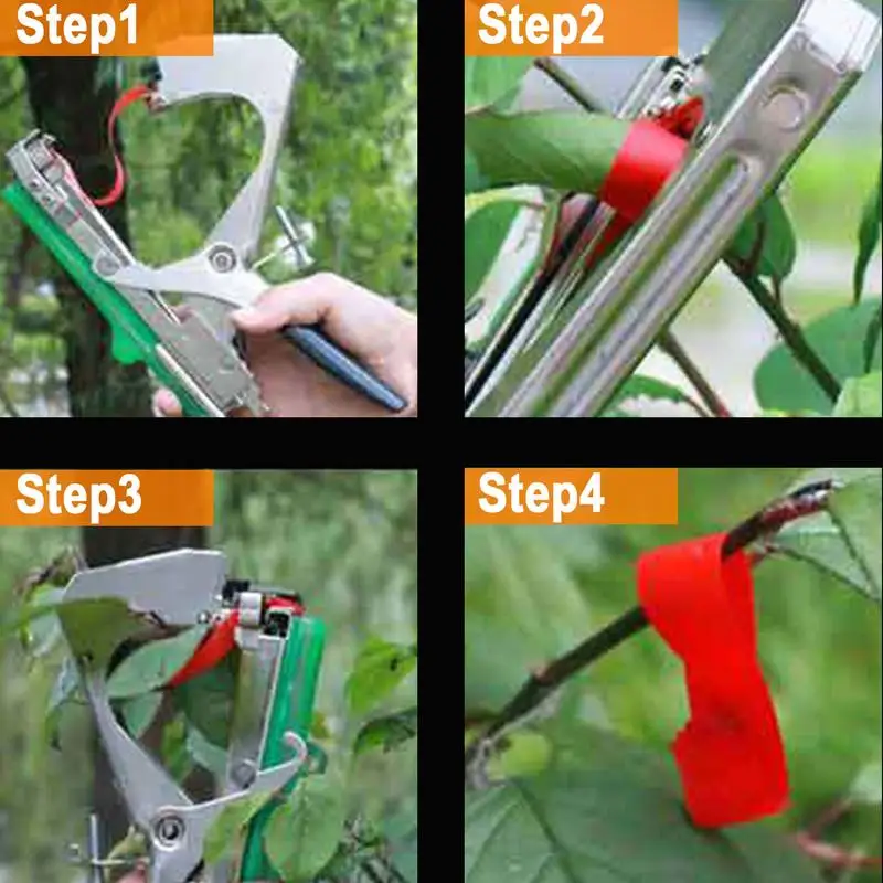 Legatrice per piante Macchina per legare piante di vite Legatrice per giardinaggio Tapetool Rilegatrice per piante con 15 rotoli di nastri S-taples e