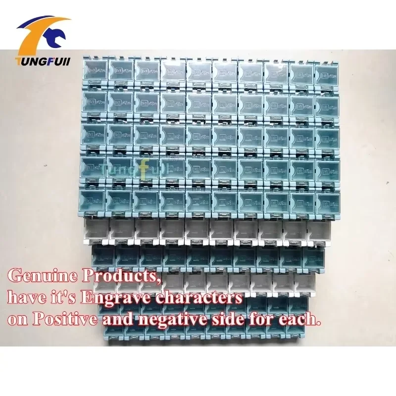100pcs SMT Component Box SMD Storage Box PCB Component Organizer Portable Container Electronic Case Kit (Random Color)