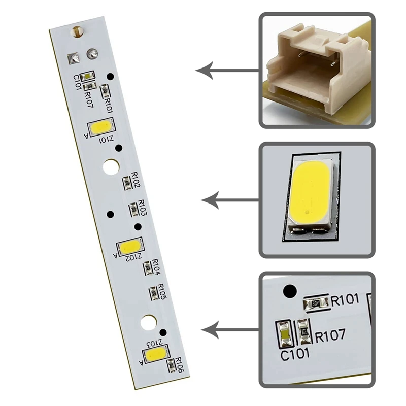 Tablica świetlna LED WR55X26671 PS 11767930   AP 6035586   Części zamienne do lodówki GE 4468532   EAP 11767930   LED 3344588