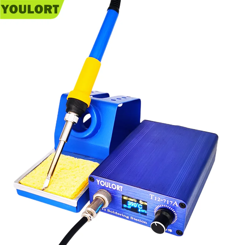 YOULORT T12 soldering station electronic welding iron 2023 New version Quick Heating auto Sleeping T12-717A