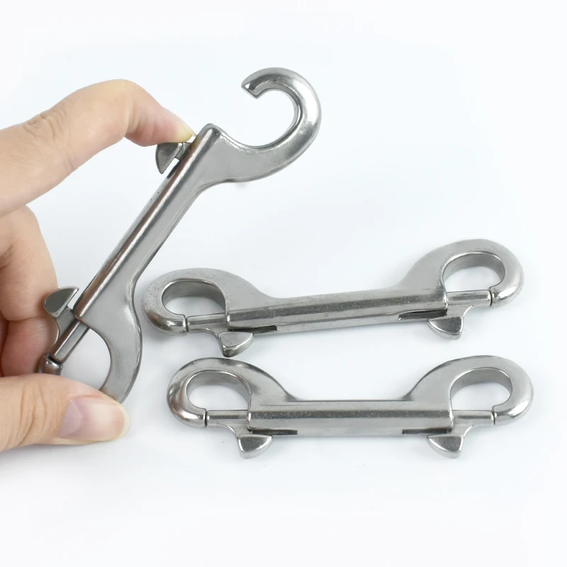 

1-5Pcs 304 Stainless Steel Lobster Buckles Double Ended Bolt Snap Clasp Dog Leash Pet Collar Keychain Rope Carabiner Accessories