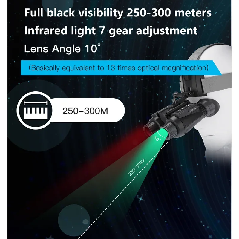 Binoculares visión nocturna con zoom digital infrarrojo y montaje 3D - imagen 4