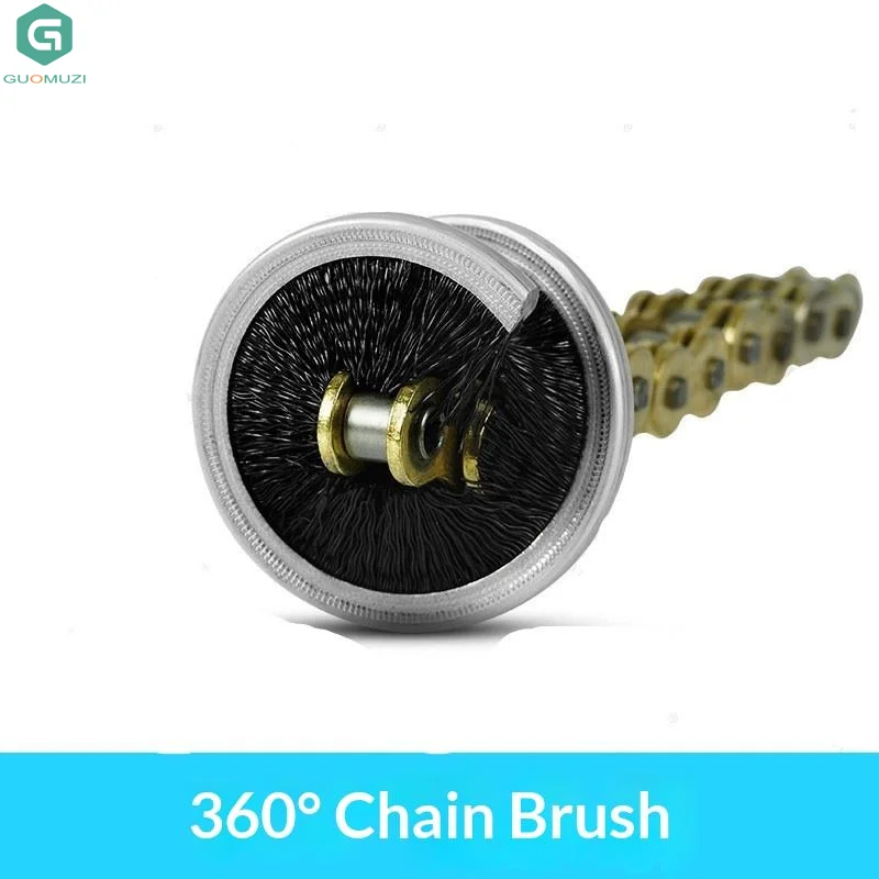 1 個のインナースパイラルスプリングブラシクリーニング研磨および錆除去ブラシオートバイや自転車のチェーンのクリーニング用