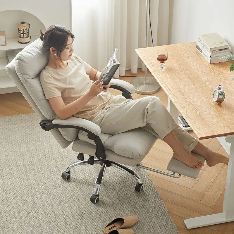 Computer chair Home comfort Office chair Sedentary study backrest chair Dormitory e-sports swivel  Bedroom reclining seat