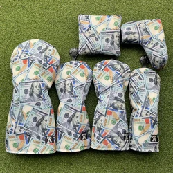 Golf Club #1 #3 #5 Wood Head covers Driver Fairway Woods Cover  Putter Headcover Nylon cloth Dollar